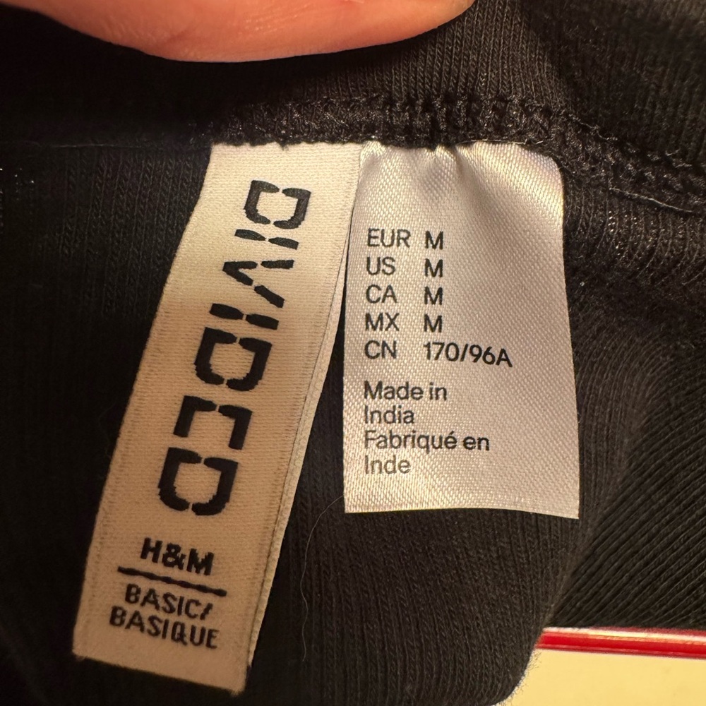 NWOT H&M Divided Black Ribbed Tank Dress - Picture 3 of 3